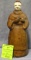 Early figural monk with beer mug beer or liquor decanter