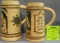 Pair of vintage German Beer steins