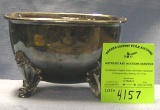 Antique silver plated footed bowl