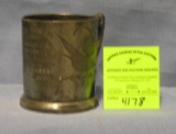 Antique quality silver plated pewter presentation cup