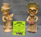 Pair of vintage salt and pepper shakers