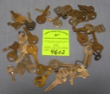 Collection of vintage miniature keys
