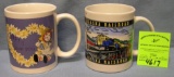 Pair of vintage souvenir mugs
