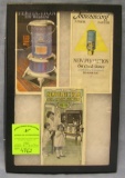 Group of antique advertising booklets
