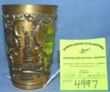 Early Pewter souvenir of NY drink cup