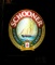 Vintage illuminated schooner advertising wall sign