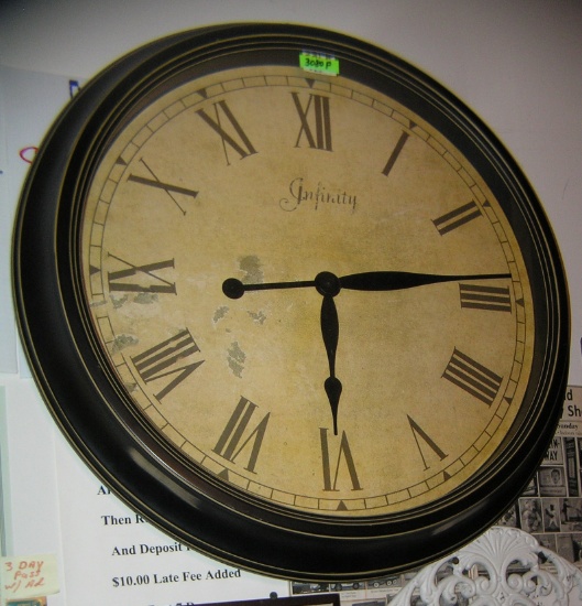 Large antique style wall clock