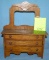 Miniature oak salesman sample dresser