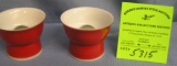 Pair of unusual Japanese Sake cups