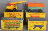 Group of four vintage Matchbox vehicles