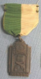 Early policeman’s handgun award medal and ribbon