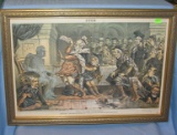 Antique political print circa late 19th century