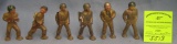 Group of vintage toy soldiers