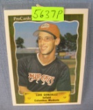 Luis Gonzalez rookie baseball card