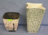 Pair of art pottery vases