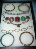 Collection of quality costume jewelry bracelets