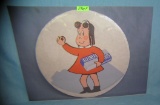 Little Lulu and Kleenex retro style advertising sign