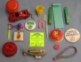 Group of vintage toys and collectibles