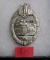 German army tank badge silver color WWII style