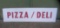 Pizza deli Lucite advertising sign 16x5