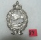 German's pilots badge silver colored with pin back WWII style