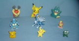 Group of Pokemon collectible toys