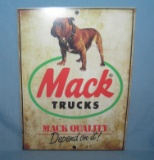 Mack Trucks retro style advertising sign