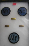 US NY military police patches and silver bars