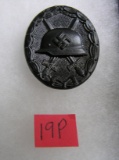 German wound badge black color WWII style