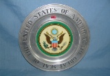 The Great Seal of the US cast metal display piece