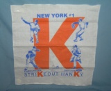 Vintage NY Mets strike out hankies