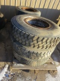 (6) Firestone 11R22.5 16PR Tires