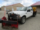 2004 Ford F-250 Flatbedw/ Plow & Salt Spreader