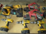 Various Cordless Hand Tools