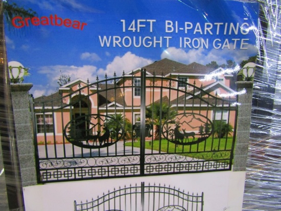 14' Bi Parting Wrought Iron Gate