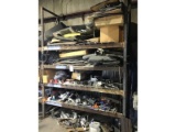 4 Shelves of Misc Exhaust Brackets & Hangers, Door Panels & Insulation