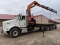 2007 Kenworth T800 Flatbed w/ Knuckle Crane