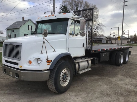 2003 Freightliner FL112 Flatbed W/ Moffett Hookup