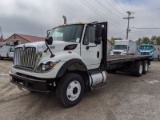 2009 International 7600 Flatbed W/ Moffett Hookup