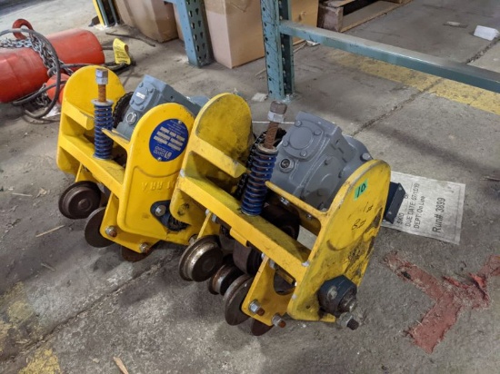 2 David Round E-1 Electric Tractor Drive Trolleys