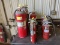Group of fire Extinguishers