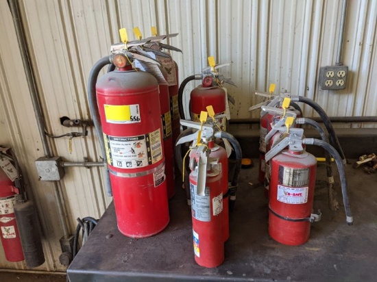 Group of fire Extinguishers