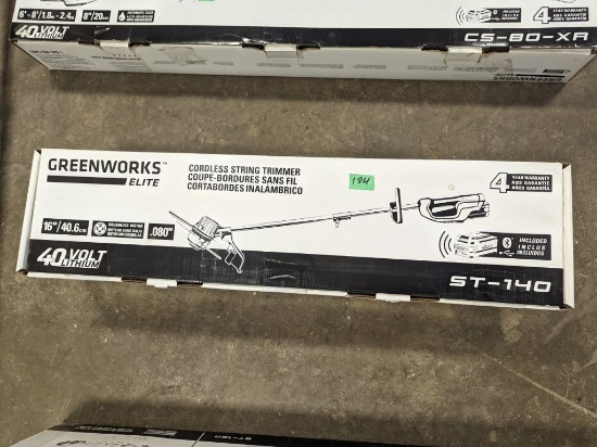 NEW Greenworks Electric String Trimmer