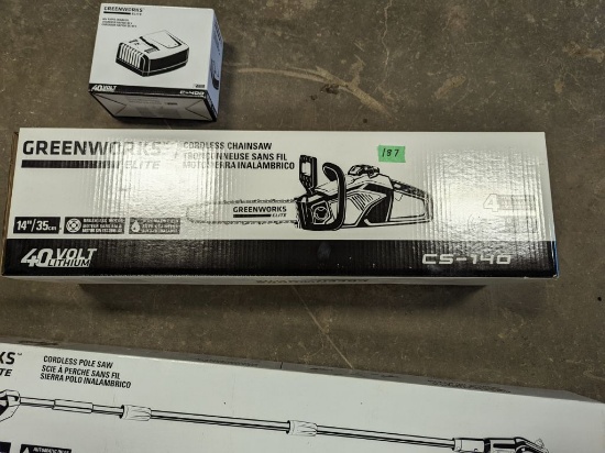 NEW Greenworks Electric Chainsaw