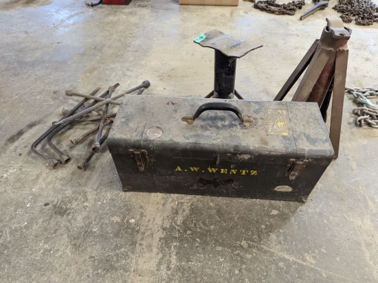 Jack stands, Lug Nut Wrenches, Tool Box