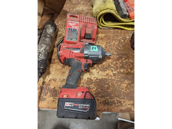 Milwaukee M18 1/2" Impact w/ Charger