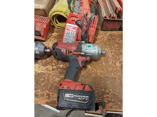 Milwaukee M18 1/2" Impact w/ m12 Battery Charger