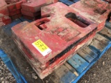 (3) 70 Pound IH Suitcase Weights