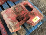 (2) 70 Pound IH Suitcase Weights