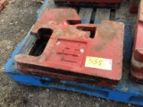 (2) 70 Pound IH Suitcase Weights
